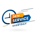 image explain that we are available 24hr for any service